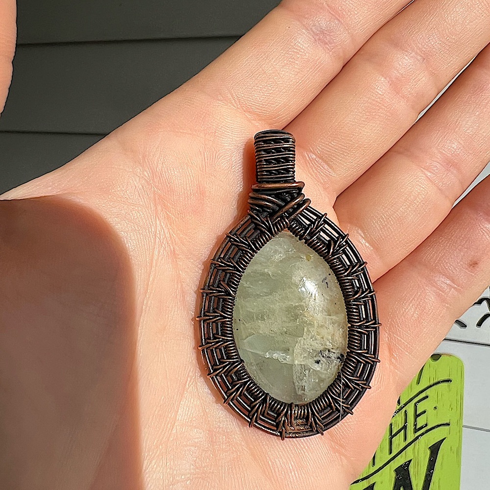 Wire wrapped pendant